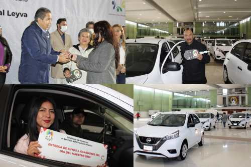 Entrega Marco Aurelio Carbajal automóviles en Toluca